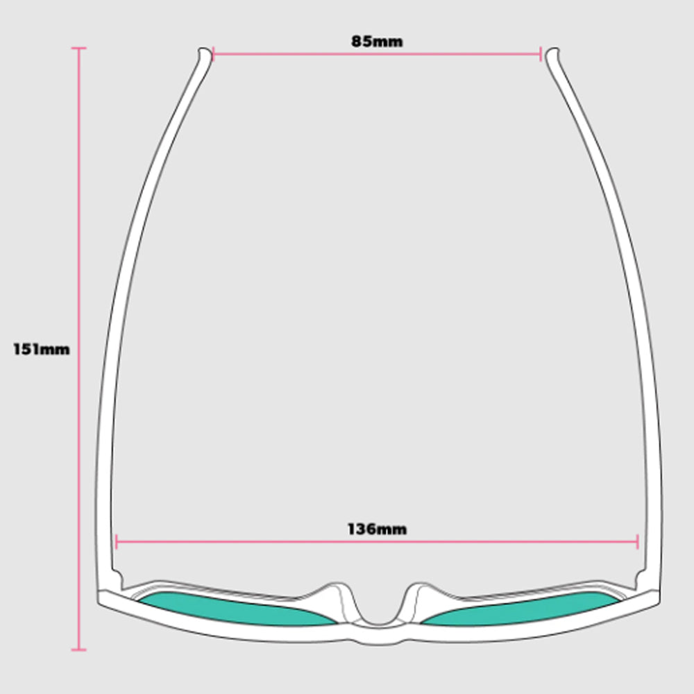 Óculos de Sol Transparente Lente Espelhada Polarizada com Proteção - UV400 Living In a Material Swirl