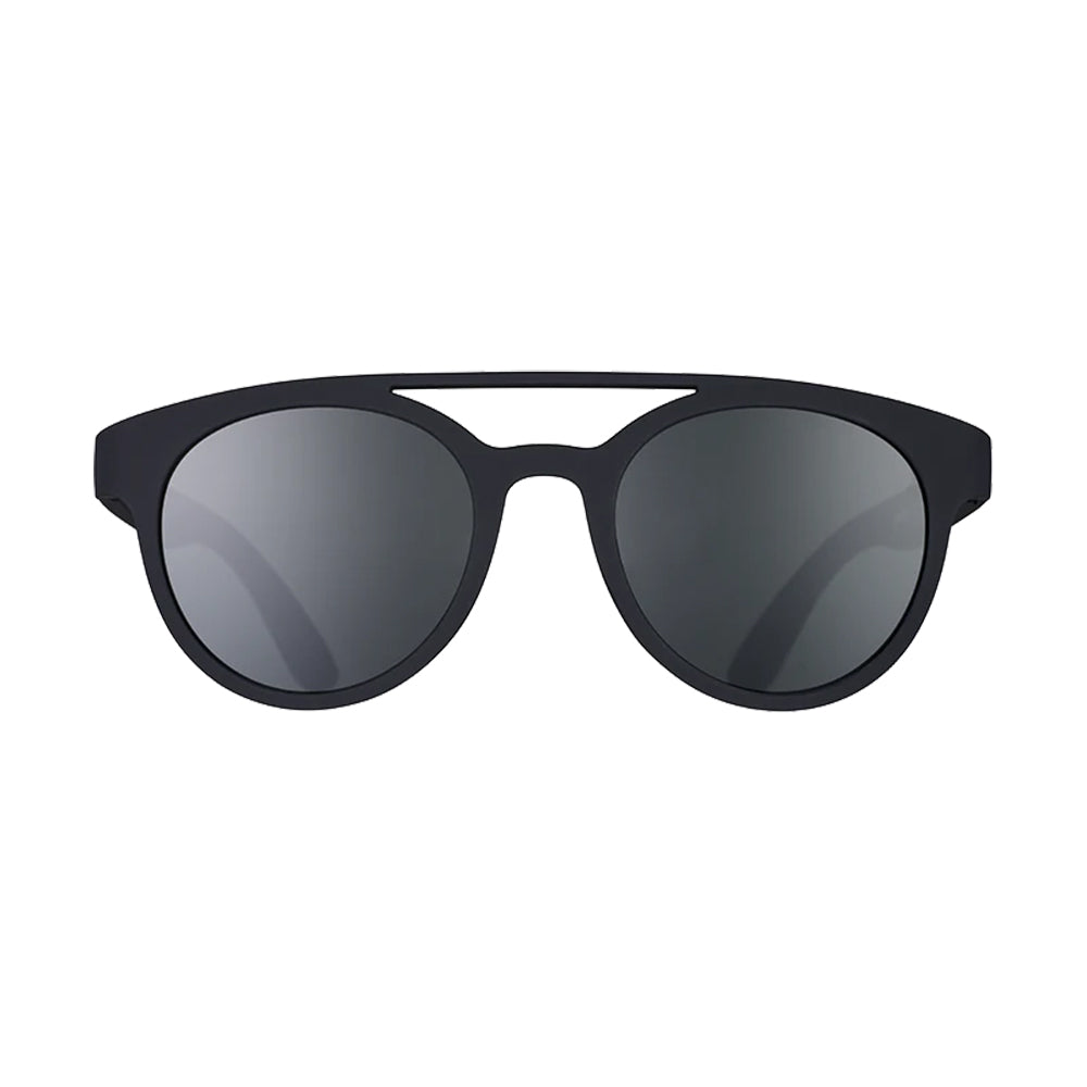 Óculos de Sol Preto Redondo Polarizado Confortável com Proteção UV400 - Professor 00G