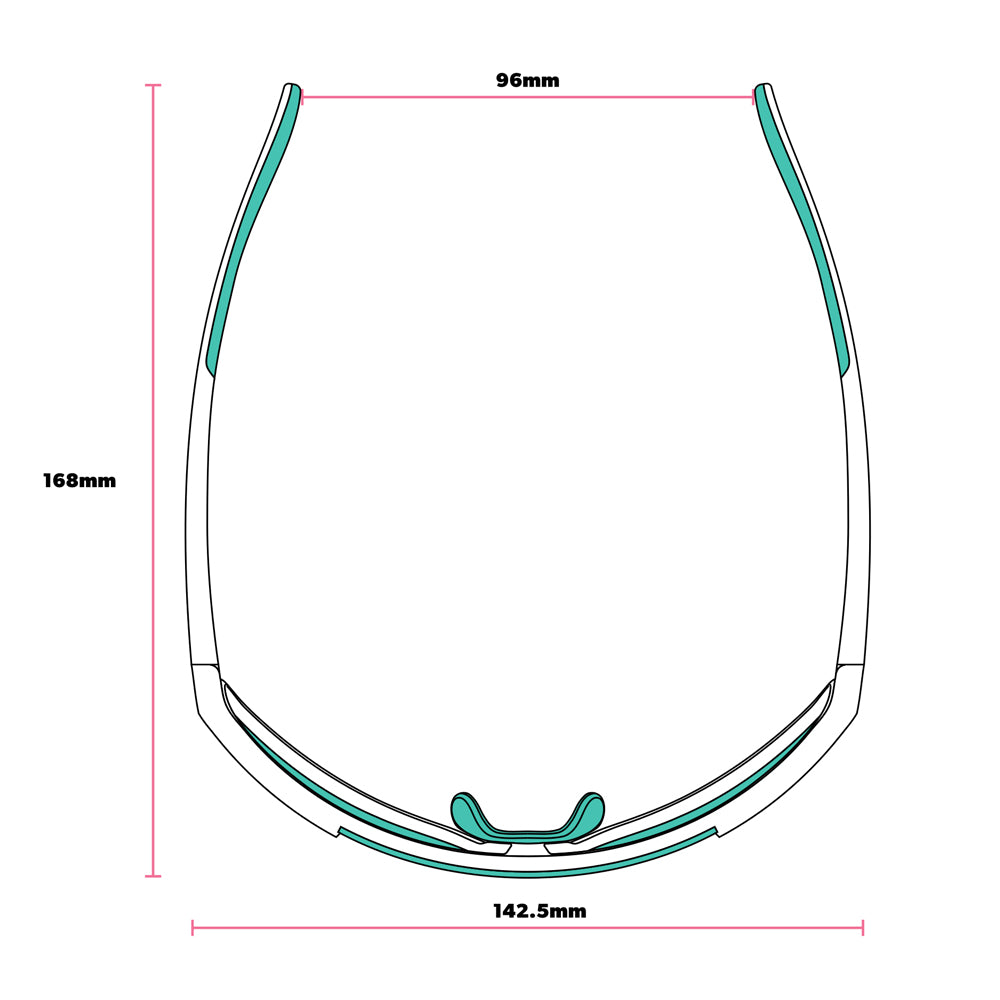 Óculos de Sol Lente Única Branco Polarizado com Proteção UV400 - Kidnapped by a Cyborg
