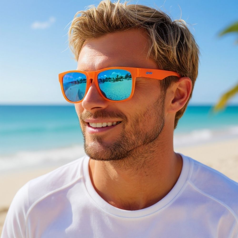 Óculos de Sol Polarizado Laranja Lente com Proteção UV400 - That Orange Crush Rush