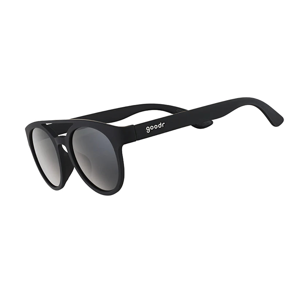 Óculos de Sol Preto Redondo Polarizado Confortável com Proteção UV400 - Professor 00G