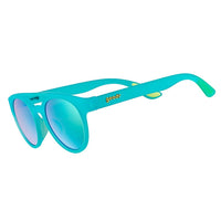 Óculos de Sol Redondo Azul com Lente Espelhada Polarizada Proteção UV400 - Dr. Ray, Sting