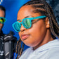 Óculos de Sol Redondo Azul com Lente Espelhada Polarizada Proteção UV400 - Dr. Ray, Sting