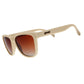 Óculos de Sol Polarizado Quadrado com Armação Bege e Lente Marrom  - Toasted Marshmellow Magic