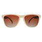 Óculos de Sol Polarizado Quadrado com Armação Bege e Lente Marrom  - Toasted Marshmellow Magic