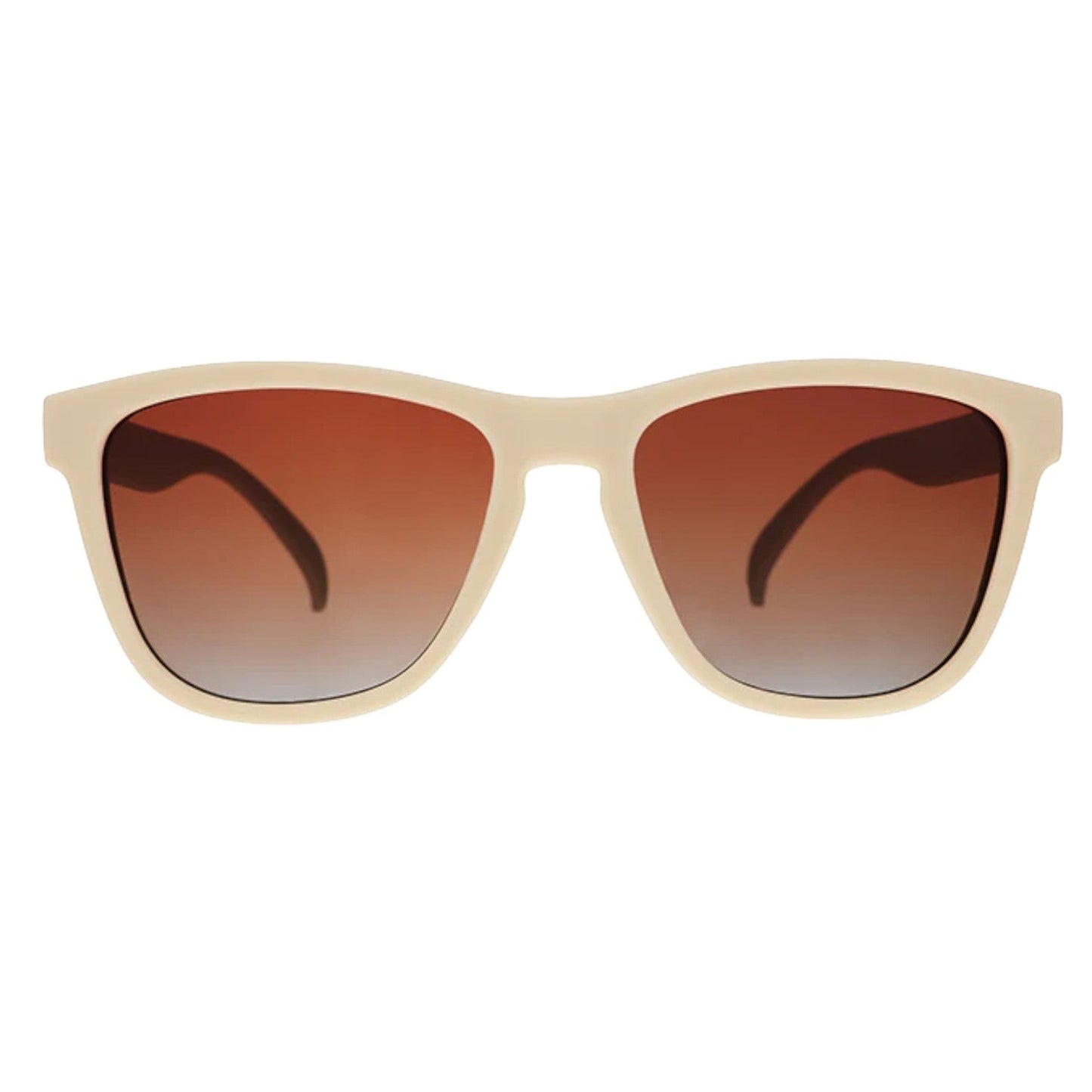 Óculos de Sol Polarizado Quadrado com Armação Bege e Lente Marrom  - Toasted Marshmellow Magic