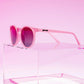 Óculos de Sol Polarizado Lilás Translúcido Lente com Proteção UV400 Mauve Mood Board