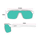 Óculos de Sol de Corrida Lente Única Verde Polarizado - Electric Zen Machine