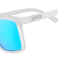 Óculos de Sol Polarizado Branco com Lente Azul Espelhada - Middle Seat Advantage