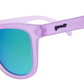 Óculos de Sol Polarizado Quadrado com Armação Lilás e Lente Verde Espelhada - Lilac It Like That!!!