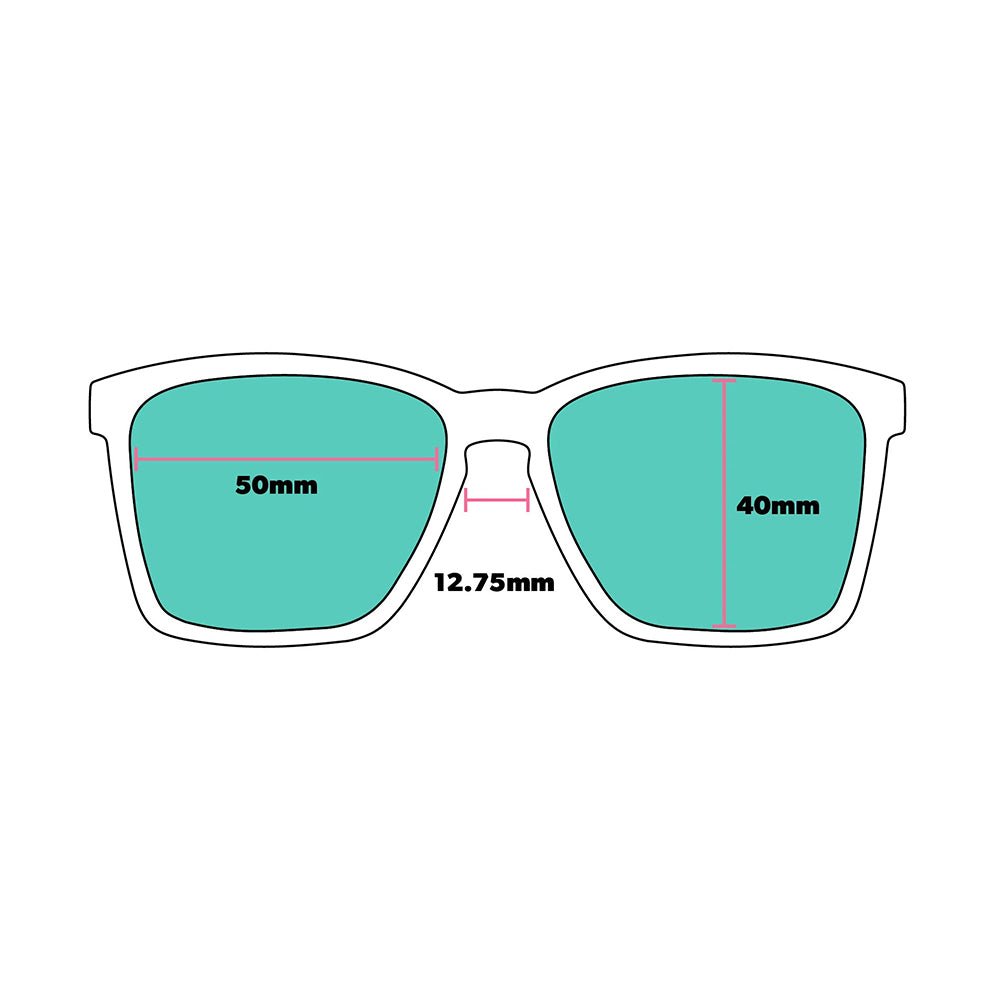 Óculos de Sol Verde com Lente Rosa Espelhada Proteção UV400 - Short With Benefits