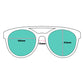 Óculos de Sol Redondo Azul com Lente Espelhada Polarizada Proteção UV400 - Dr. Ray, Sting