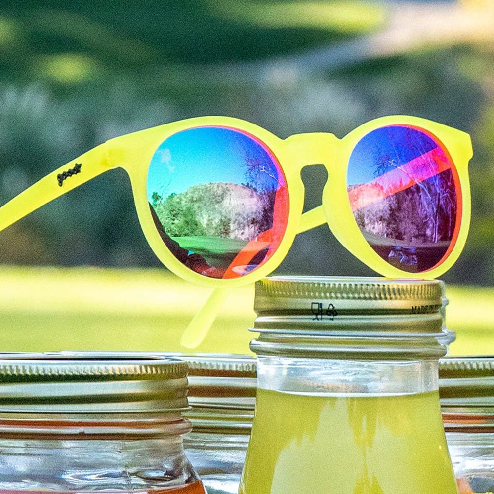 Óculos de Sol Redondo Amarelo Polarizado com Proteção UV400 - Fade-er-ade Shades
