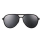 Óculos de sol Goodr Brasil modelo aviador preto com lentes polarizadas e proteção UV400, design esportivo e leve.