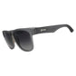 Óculos de sol Goodr Brasil Always the Main Event com armação cinza e lentes polarizadas, design esportivo BFG grande.