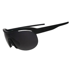 Óculos de sol Goodr Brasil esportivos pretos com lente única, design aerodinâmico e proteção polarizada para corrida.