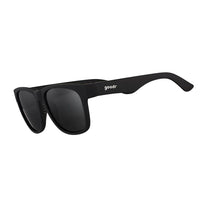 Óculos de sol Goodr Brasil Hooked On Onyx, modelo BFG grande com armação e lentes pretas polarizadas.