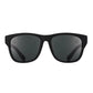 Óculos de sol Goodr Brasil BFG Hooked On Onyx com armação e lentes pretas quadradas, estilo esportivo polarizado.