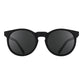 Óculos de sol Goodr Brasil redondo preto fosco com lentes polarizadas e proteção UV400 para esportes