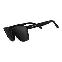 Óculos de sol esportivos Goodr Brasil VRG na cor preta com lente única polarizada e proteção UV400
