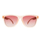 Óculos de sol Goodr Brasil modelo Don't Make Me Blush com armação e lentes polarizadas na cor rosa, formato OG.