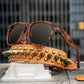 Óculos de sol Goodr Brasil BFG Hellhound Hallucinations com armação tartaruga e lentes marrons polarizadas.