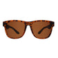 Óculos de sol Goodr Brasil BFG Hellhound Hallucinations com armação tartaruga e lentes marrons polarizadas