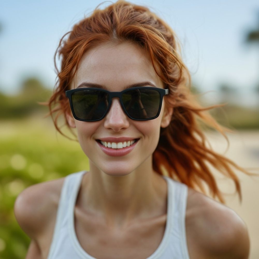 Óculos de Sol Preto Lente Polarizada com Proteção UV400 - Get On My Level