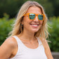 Óculos de Sol Laranja com Lente Polarizada Proteção UV400 - Never The Big Spoon