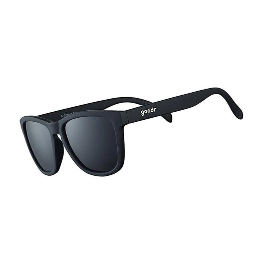 Óculos de sol preto unissex com armação quadrada e lente preta não refletiva, polarizada com proteção UV400.